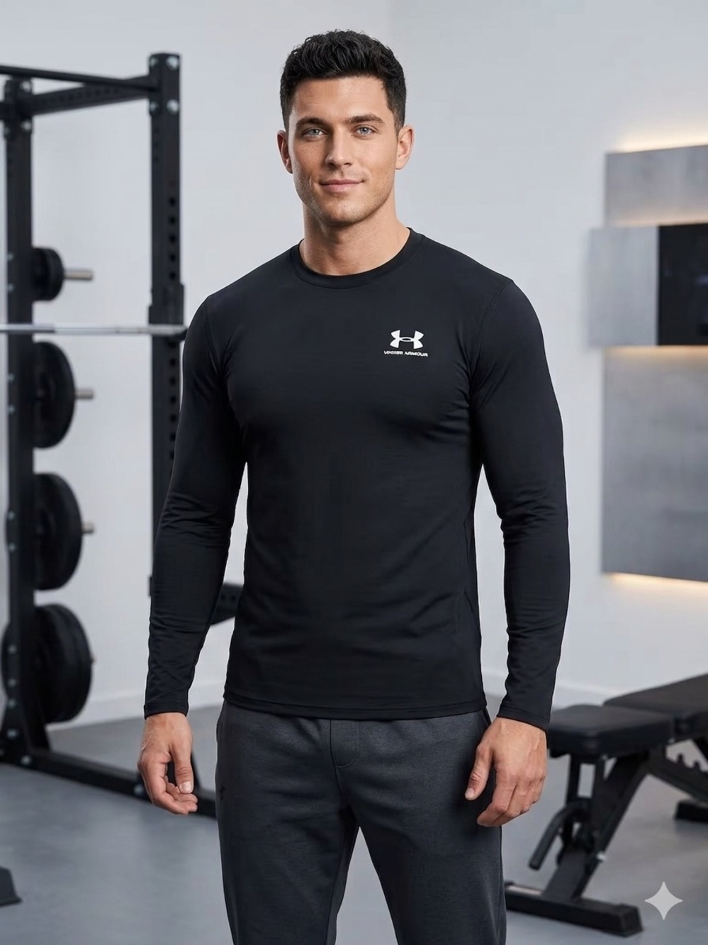 Under Armour Men’s Long Sleeve Performance Tee — Black